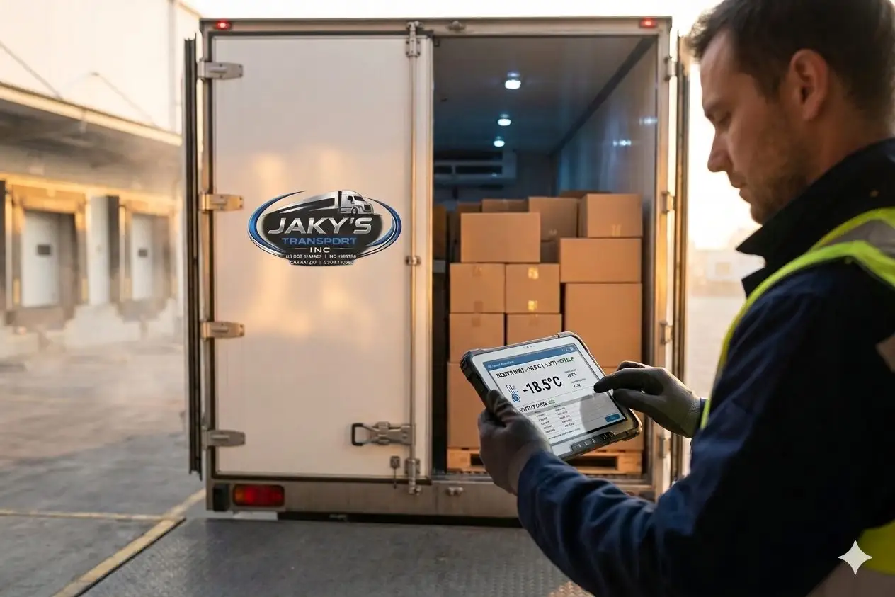 Refrigerated reefer trailer temperature check