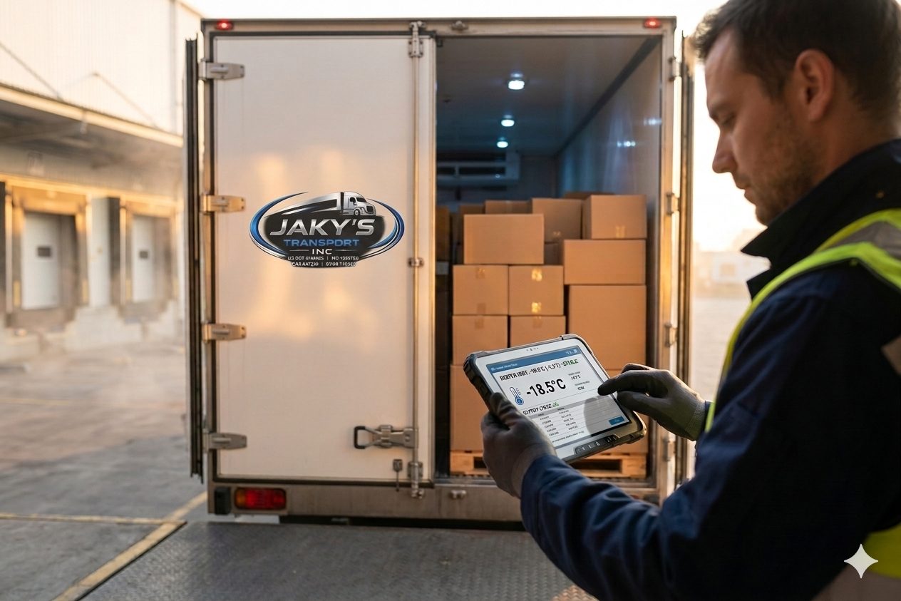 Refrigerated reefer trailer temperature check